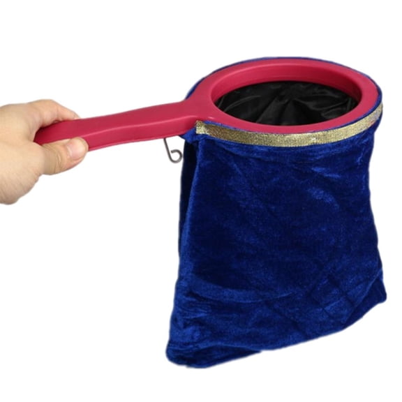 Dualoai Magic Props Change Bag Beginner Professional Magician Magic Play Trick Tool Fun Play Kid Toy Blue 28x15cm
