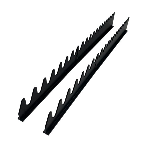 Dualoai Magnetic Rail Wrench Organizer Heavy Duty Tool Storage Shelf for Home Drawer black short