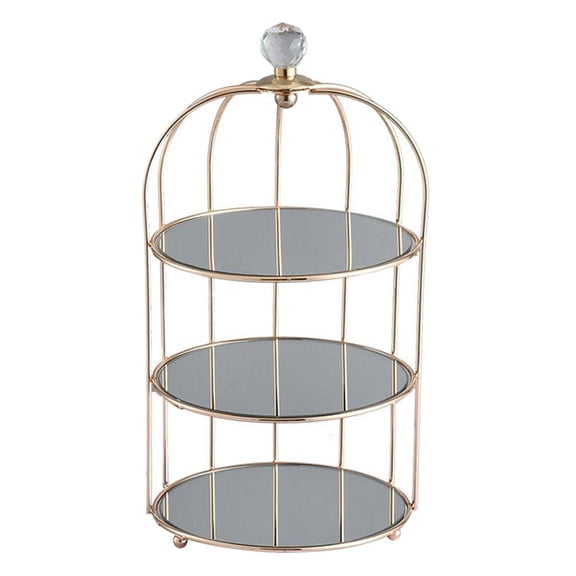 Dualoai Makeup Shelf Cosmetic Rack Holder Organizer Storage Vanity Tray - Three-tier