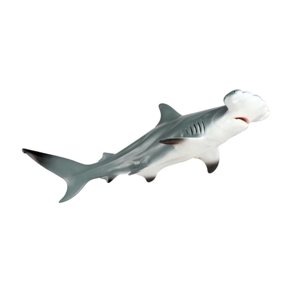 Dualoai Marine Life Figures Hand Painted Model Educational Toys Playset Collection Gifts hammerhead shark