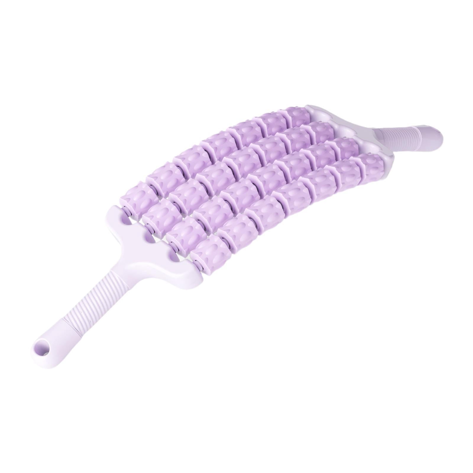 Dualoai Massage Roller Stick Body Muscle Relaxation for Exercise Outdoor Indoor Back Purple