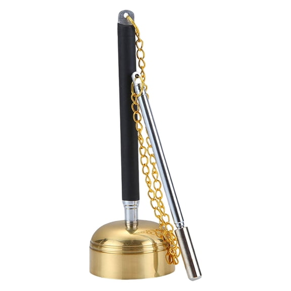 Dualoai Meditation Prayer Bell Multifunctional Adjustable Portable Tibetan Hand Bell 5cmx5cmx15.5cm