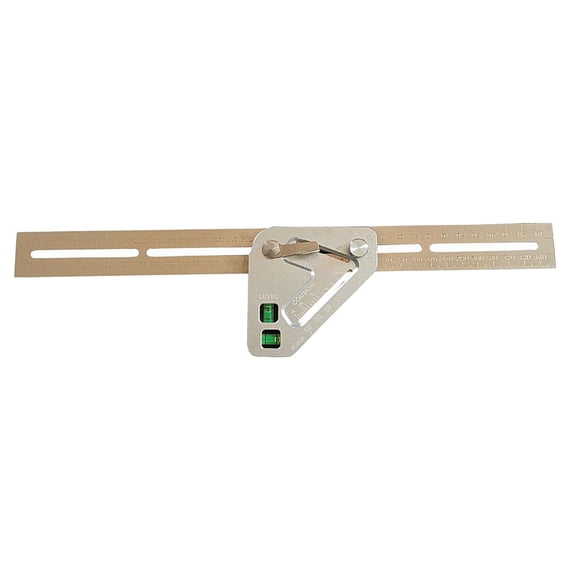 Dualoai Metal Multi Angle Measuring Ruler Template Tools Woodworking Triangle Ruler