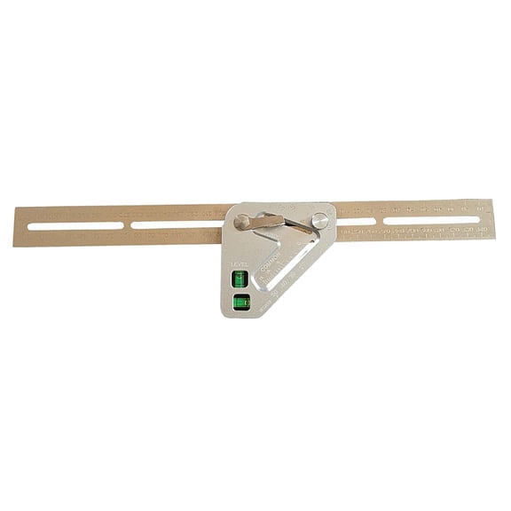 Dualoai Metal Multi Angle Measuring Ruler Template Tools Woodworking Triangle Ruler
