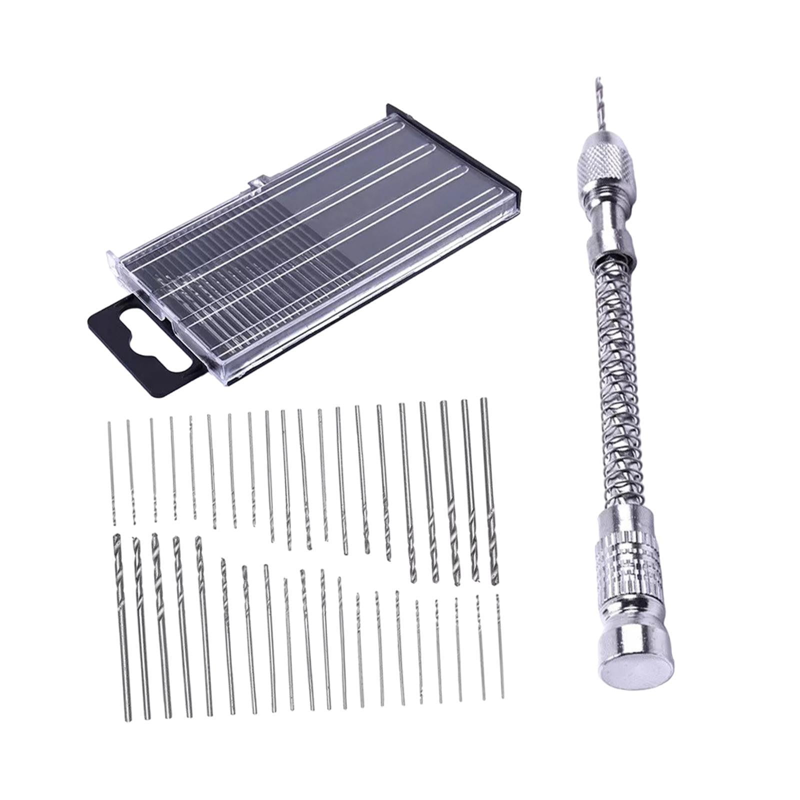 Dualoai Micro Screw Extractor Hand Drill Portable Accessories for 0.3 to 1.6mm Drill DIY