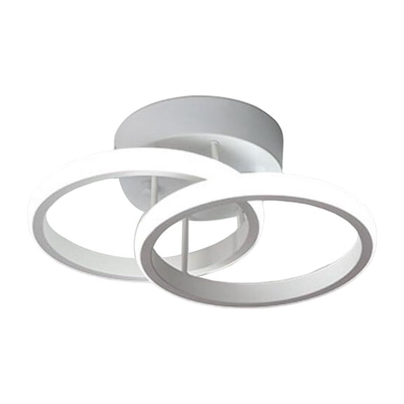 Dualoai Modern LED Ceiling Light Ceiling Lamp Lighting Fixture Simple Pendant for Study Room Entrance Aisle Bedroom Hallway Corridor , white 241612.5cm