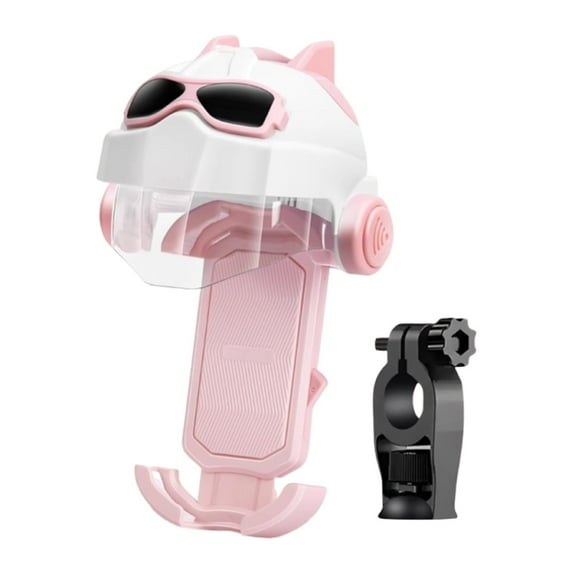 Dualoai Motorcycle Phone Mount Cute for Bike Scooter All Cellphones Smartphones pink