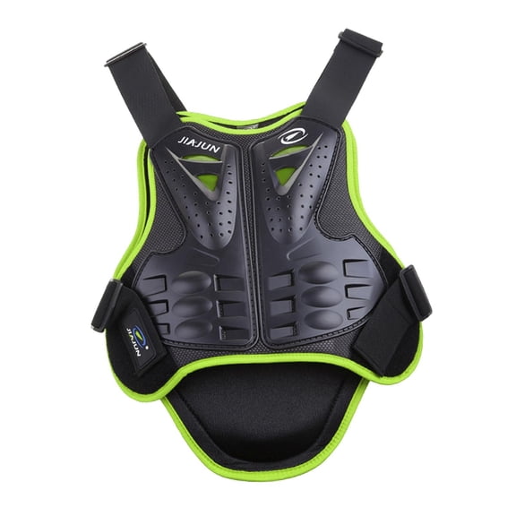 Dualoai Motorcycle Protection Vest. Spine Chest Protection Chest Back Protector Protective Gear Body Armor for Motocross Dirtbike Skiing Mens Adult Green