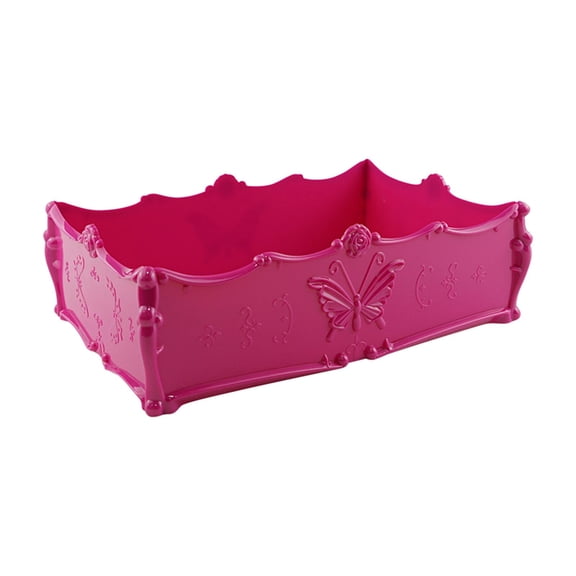 Dualoai Nail Jewelry Storage Box Organizer Case for Organizing Nail Supplies Rose Red