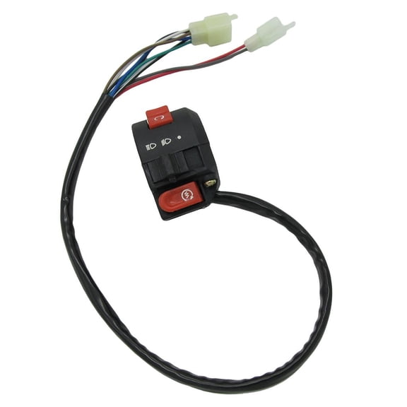 Dualoai New Start Light Kill Left Handlebar Switch Choke Lever ATV 125 110cc 90cc 8 Wire