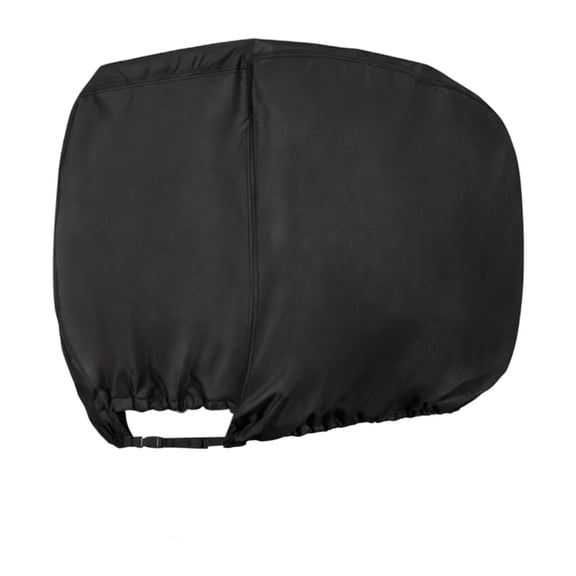 Dualoai Outboard Motor Cover 600D Heavy Duty Sturdy Fade Resistant Boat Engine Cover Black