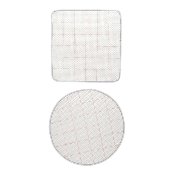 Dualoai Pack of 2 Rug Hooking Mesh Canvas Cushion Mat Making DIY Crafts Home Orament