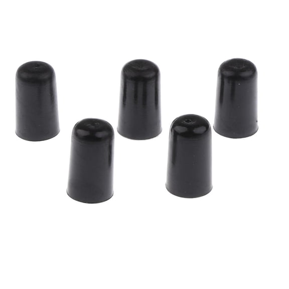 Dualoai Pack of 5 Rubber Cello Endpin Replacement Tips Antiskid Caps for Cellist Musical