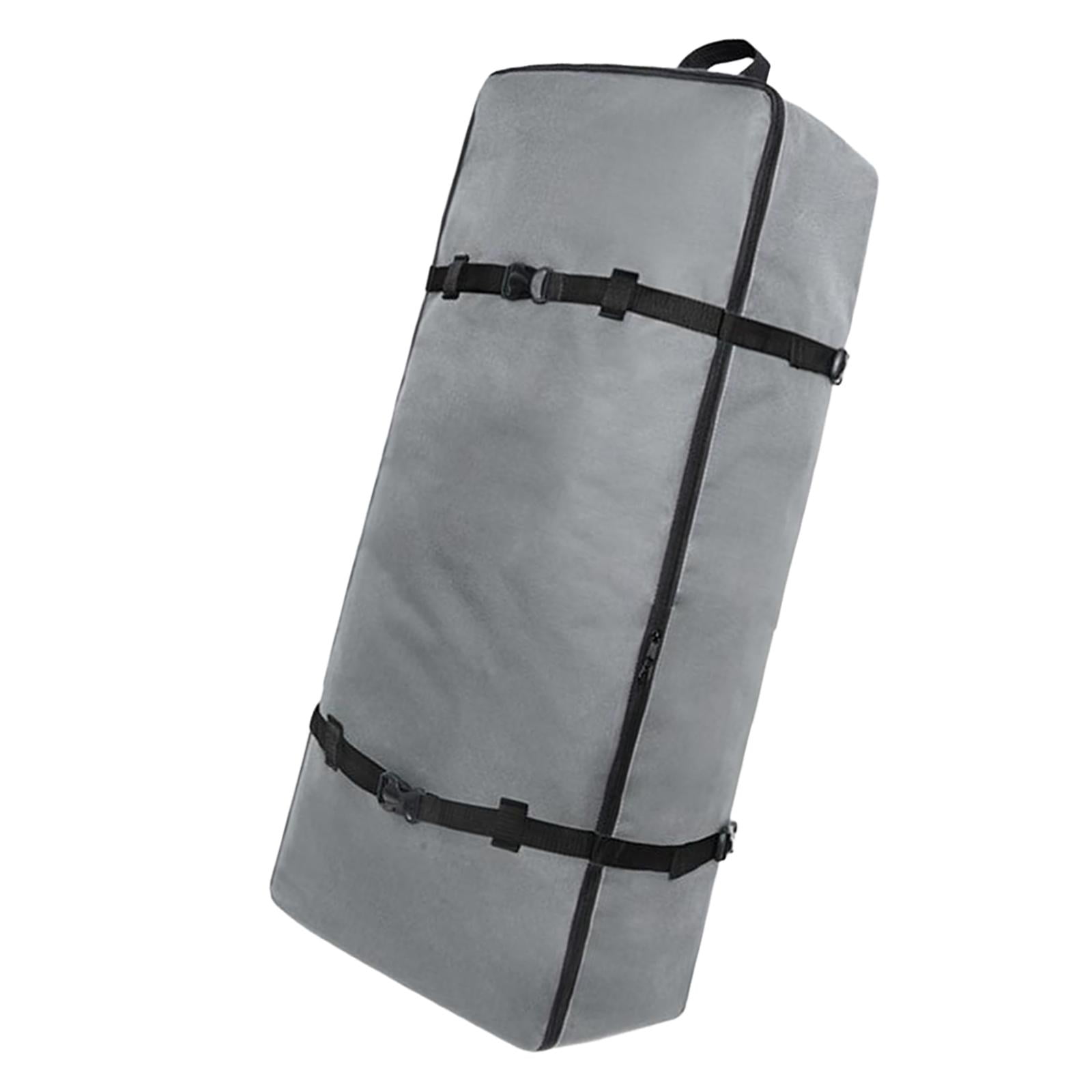 Dualoai Paddleboard Backpack Resistant with Zipper Kayak Nylon Handbag Surf Black