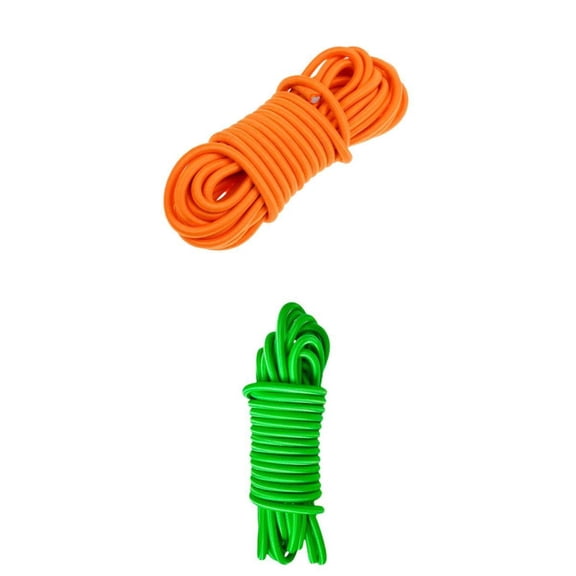 Dualoai Pair 5mm THICK ELASTIC BUNGEE ROPE SHOCK CORD LUGGAGE TIE DOWN,