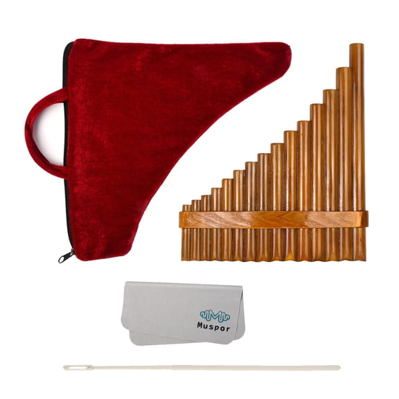 Dualoai Pan Flute Musical Instrument Woodwind G Key 1 Set Tube Romanian Ecuador Panflute Left-Hand