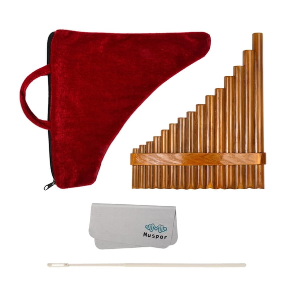 Dualoai Pan Flute Musical Instrument Woodwind G Key 1 Set Tube Romanian Ecuador Panflute Right-Hand