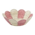 thumbnail image 1 of Dualoai Paper Rope Woven Basket Handwoven Storage Basket Kitchen Counter Round Portable Sundries Container for Candy Cosmetics Snacks Pink, 1 of 9