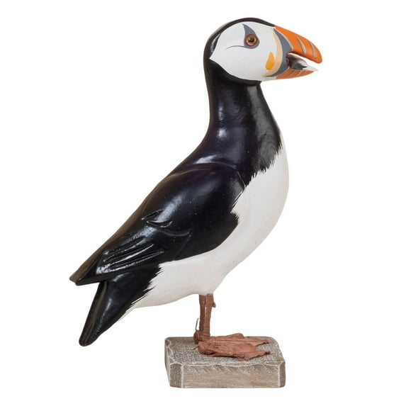 Dualoai Parrot Statue Art Animal Sculpture for Farmhouse Bookshelf Housewarming Gift