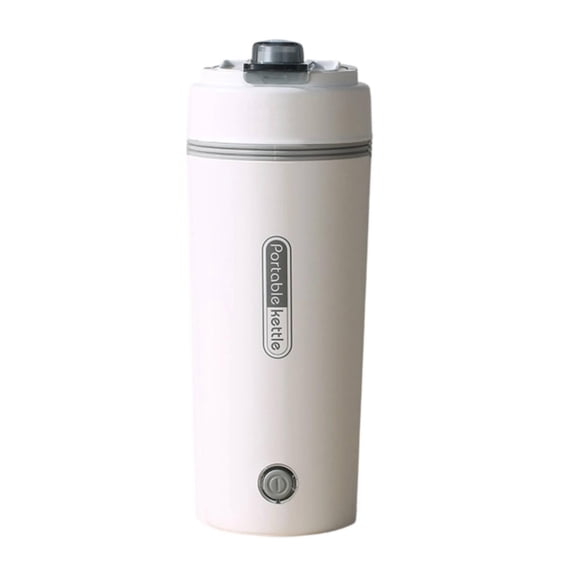 Dualoai Portable Heating Kettle Electric Tea Kettle US Plug Simple 350ml Multipurpose Small Water Boiler for Household Parties Office white Mechanical