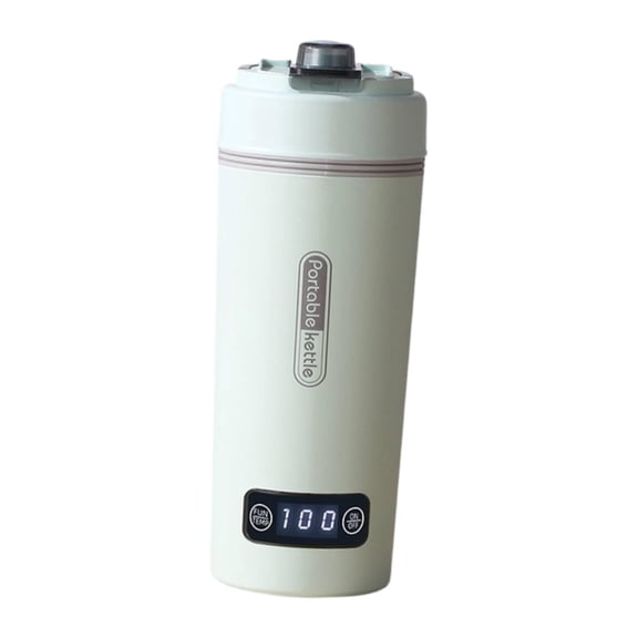 Dualoai Portable Heating Kettle Electric Tea Kettle US Plug Simple 350ml Multipurpose Small Water Boiler for Household Parties Office green Digital
