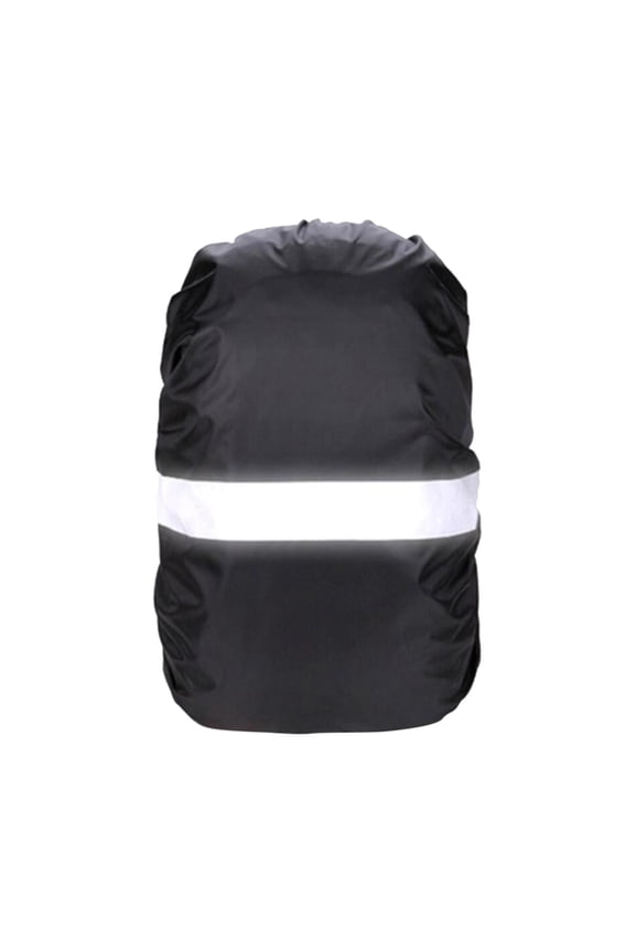 Portable Reflective Backpack Rain Cover Camping Inner Coated Silver Dustproof black 70L