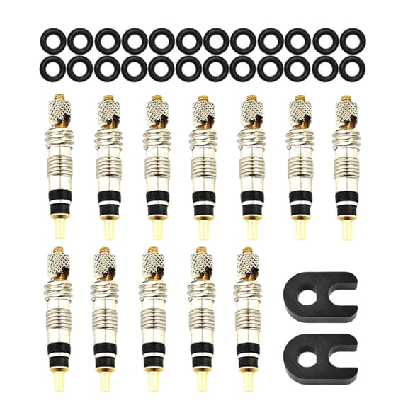 Dualoai Presta Valve Core Lightweight Removable Adapter Remover Brass for Bicycle 12 PCS 12 PCS