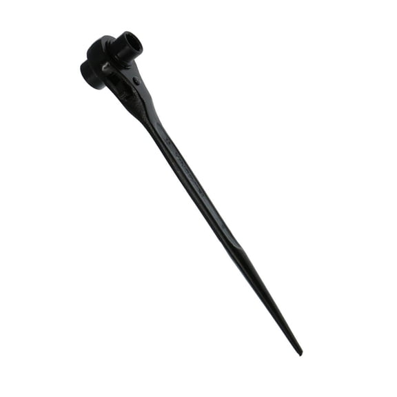 Dualoai Professional Scaffold Dual Socket Podger Ratchet Wrench Spanner 10-12mm BLK