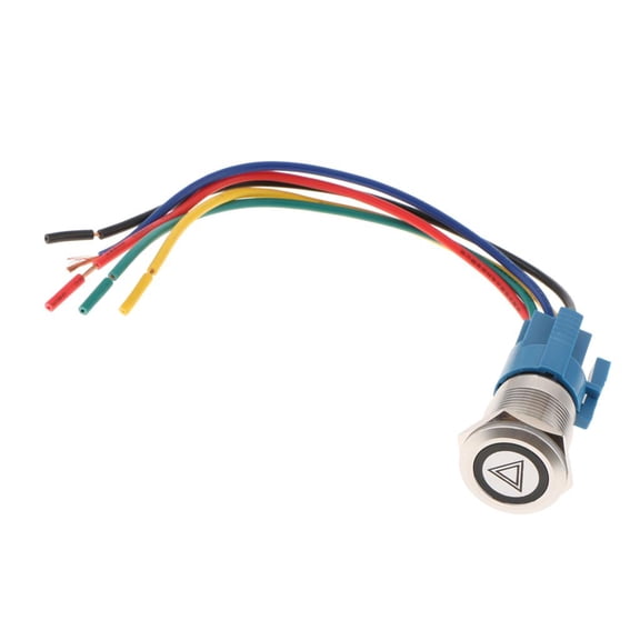 Dualoai Push Button Toggle Switch 12v Blue