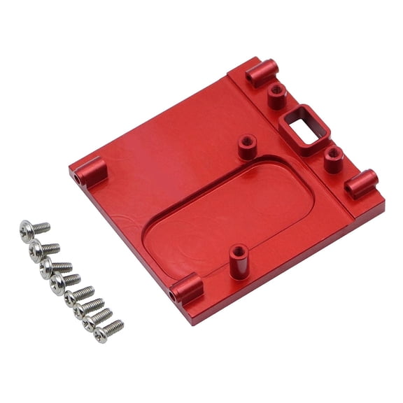 Dualoai RC Car Motor Mount Aluminum Alloy Sturdy Upgrade Part for MN168 MN78 1/12 RC Red