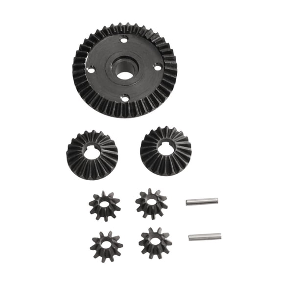 Dualoai RC Differential Gear Set Metal Diff Gear for Wltoys 1/10 Scale 104001 104002
