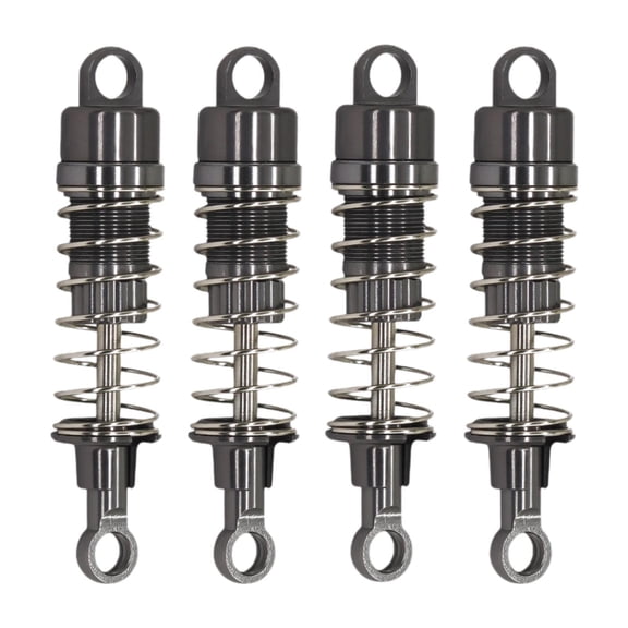 Dualoai RC Shock Absorber Set Front and Rear Damper Aluminum Alloy DIY Accessories Replacements Shocks for 1/12 MN78 MN99S Dark Gray