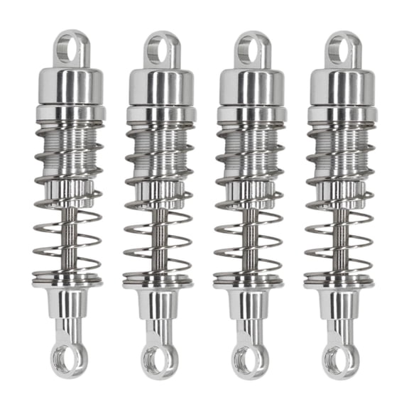 Dualoai RC Shock Absorber Set Front and Rear Damper Aluminum Alloy DIY Accessories Replacements Shocks for 1/12 MN78 MN99S Silver