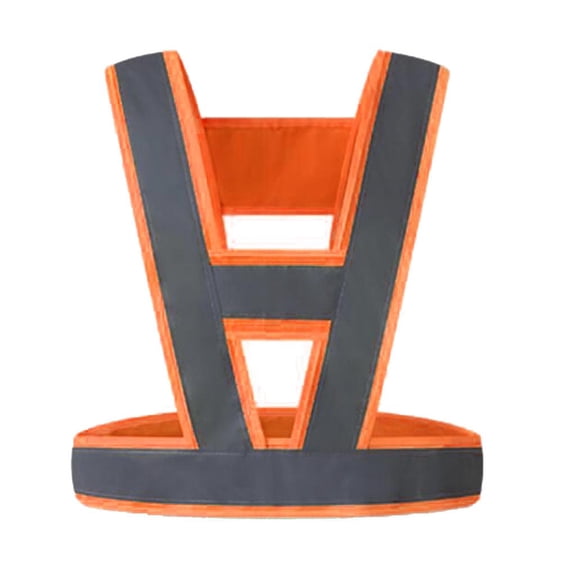 Dualoai Reflective Vest High Visibility Construction Safety Vest Safety Clothing Orange Orange (Gray Reflective Strip)