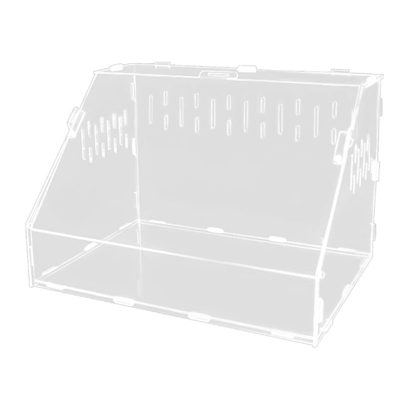 Dualoai Reptile Breeding Box Transparent Snake Breeding Box for Snake Frogs Scorpion L L