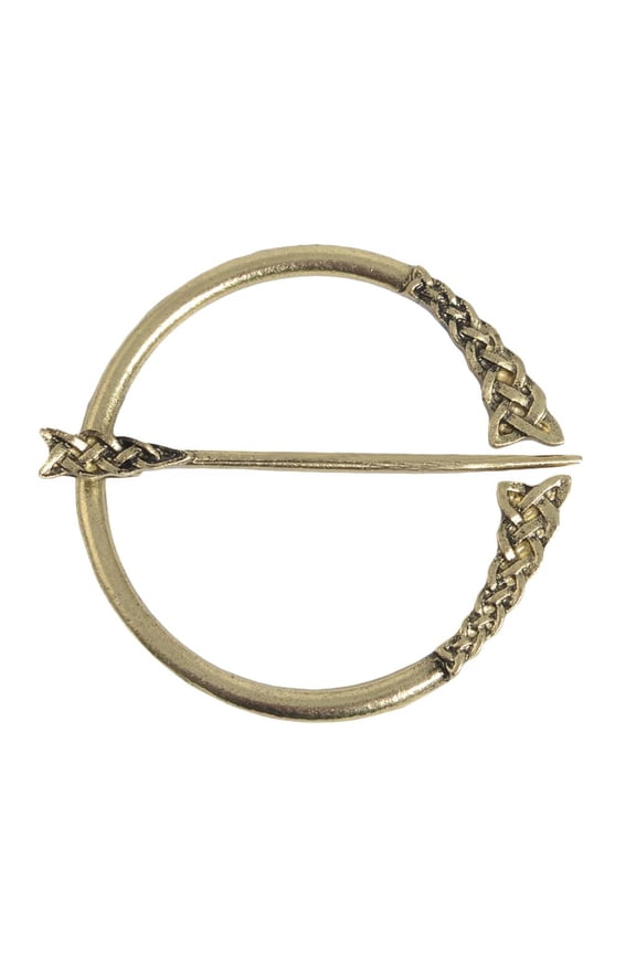 Retro Noble Viking Penannular Spiral Brooch Amulet Celtic Norse Scarf Shawl Pins Antique Copper 2