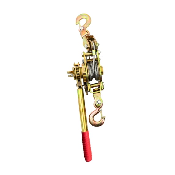 Dualoai Rope Puller with 2 Hook Manual Steel Wire Tensioner for Fence Machinery Farm 2 Ton