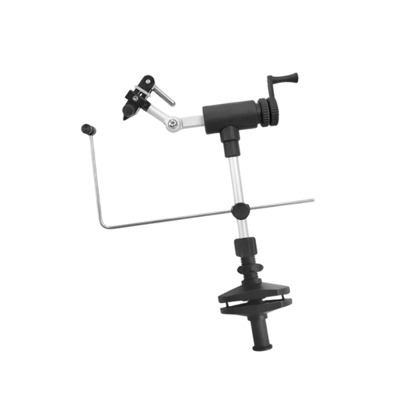 Dualoai Rotary Fly Tying Vise Sturdy for Fishing Enthusiasts Clamp Base 360 Rotation for