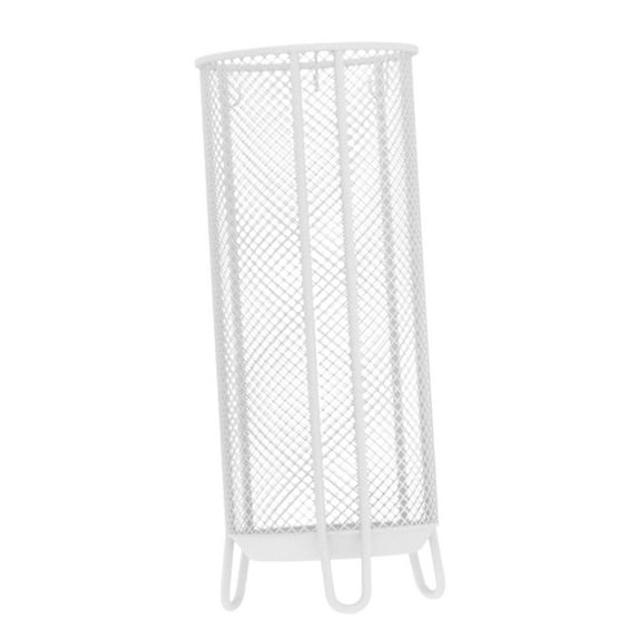 Dualoai Round Umbrella Stand with Drip Tray, Non-Slip Cane Organizer, Storage Bucket for 20cmx50cm