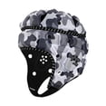 thumbnail image 1 of Dualoai Rugby Helmet Football Helmet Adjustable Scrum Cap Sports Cap Rugby Headguard for Match Training Pitcher Soccer Goalkeeper Hat Black White, 1 of 9