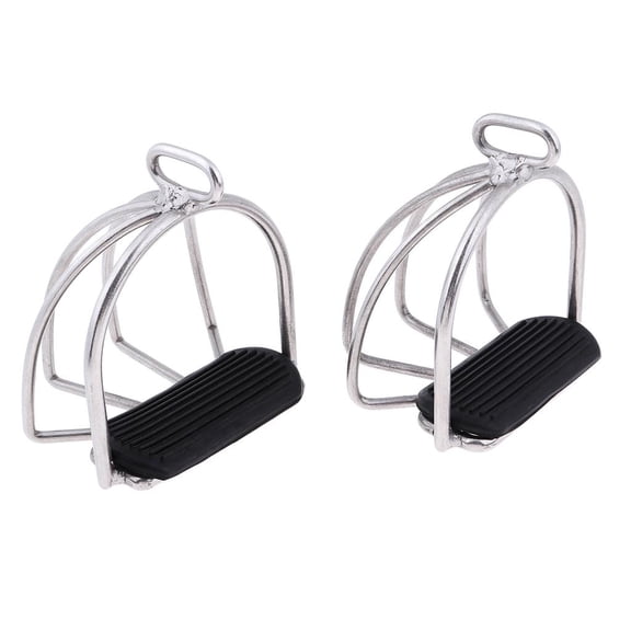Dualoai Safety Stirrups Optimum Leg Position Horse Riding Equestrian Stainless Steel