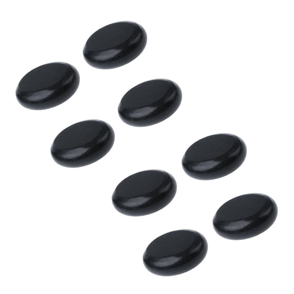 Dualoai Set 8x Massage Stones Natural Basalt Warmer Rocks Spa Guasha Energy Stones for