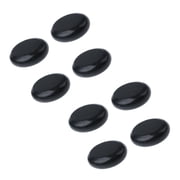 Dualoai Set 8x Massage Stones Natural Basalt Warmer Rocks Spa Guasha Energy Stones for