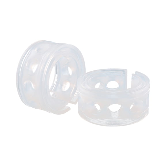 Dualoai Set of 2 Transparent Universal Shock Absorber TPE Spring Bumper Buffers Auto C Plus