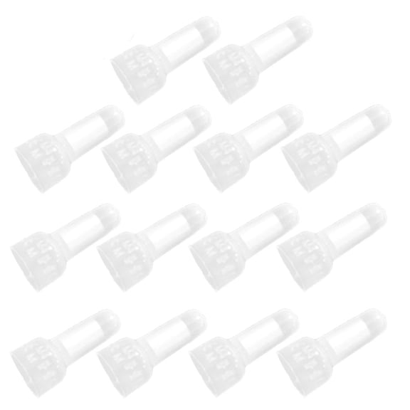 Dualoai Set of 200pcs Closed End Crimp Cap 22-18 & 22-14 AWG Wire Connector Terminal