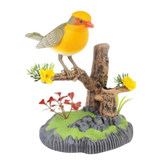 Dualoai Simulation Bird Toy,with Voice Control Singing Birds Toy Sounds with Motion Sensor Activation Body Move, for Kids Electric Toys - 506AY
