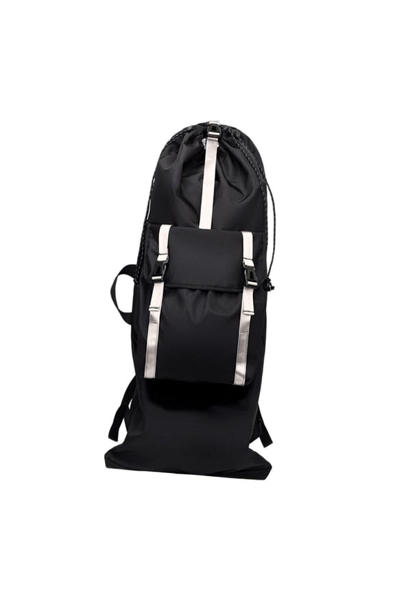 Skateboard Backpack Longboard Carry Bag Adjustable Straps Multifunctional Skateboard Bag Travel Backpack for Men Women Travel Beige