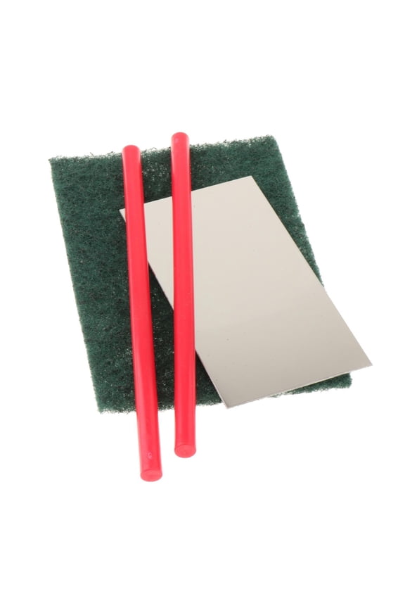 Ski Base Repair Kit Buffing Pad, Easy to Use Handheld Professional Metal Red