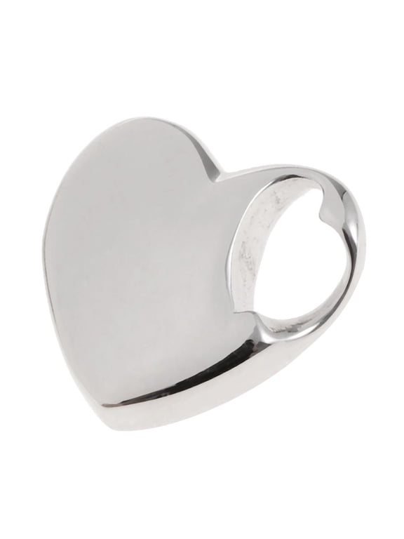 Smooth Heart Cremation Charm Pendant for Necklace Urn Memorial Keepsake Pendant
