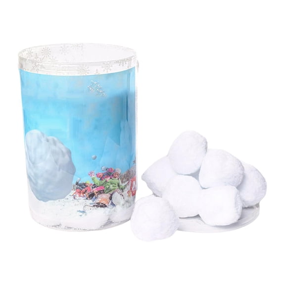 Dualoai Snowball Realistic Artificial Play Any Suitable Fake Snow Buckets Christmas Toys